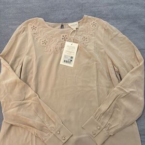 Sézane Carlotine Blouse Creme NWT